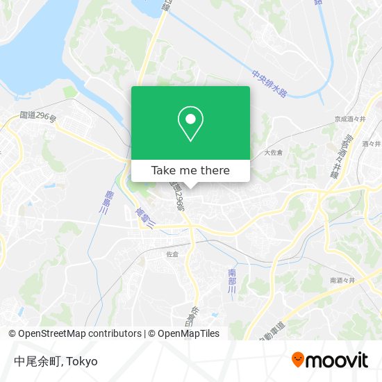 中尾余町 map