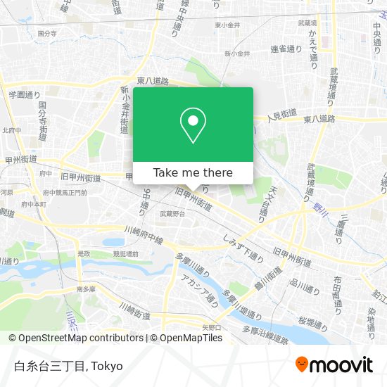 白糸台三丁目 map