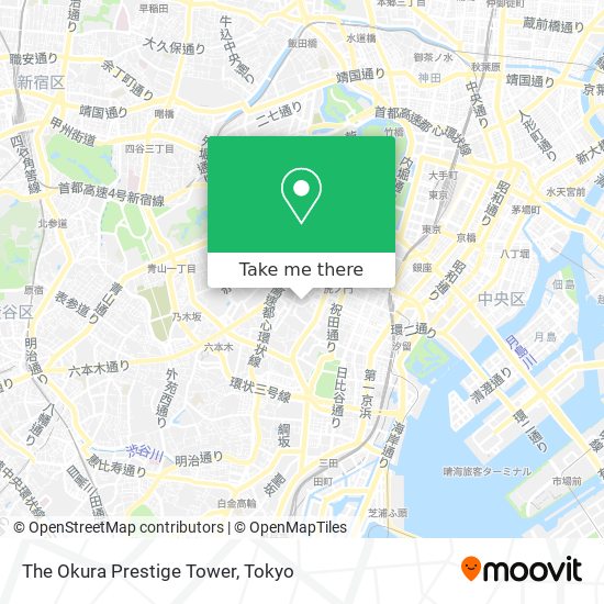 The Okura Prestige Tower map