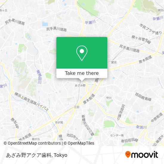 あざみ野アクア歯科 map