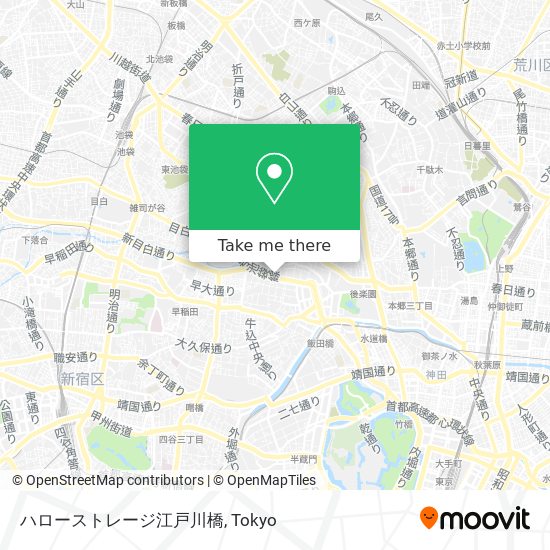 ハローストレージ江戸川橋 map