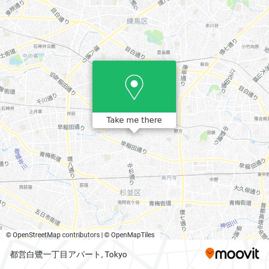 都営白鷺一丁目アパート map