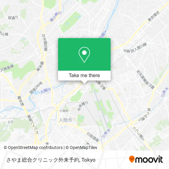 さやま総合クリニック外来予約 map