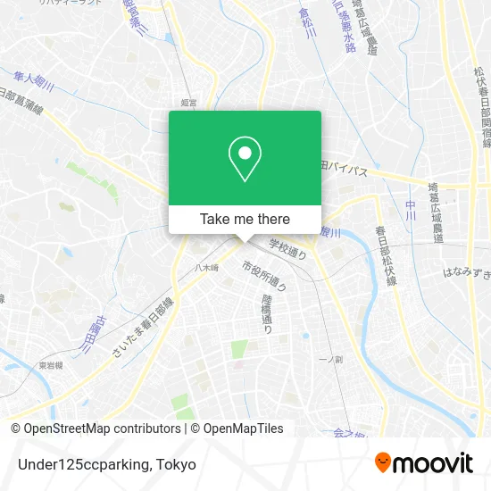 Under 125cc Parking map