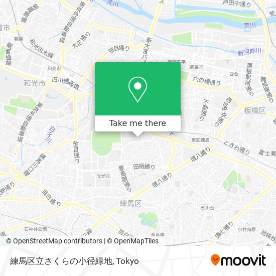 練馬区立さくらの小径緑地 map