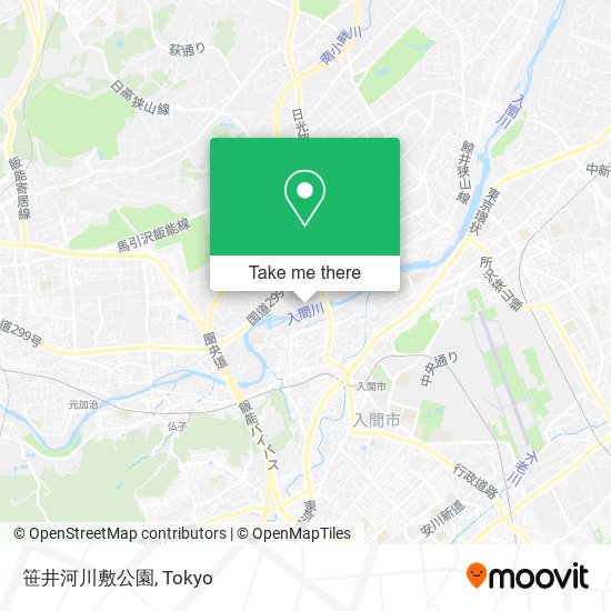 笹井河川敷公園 map