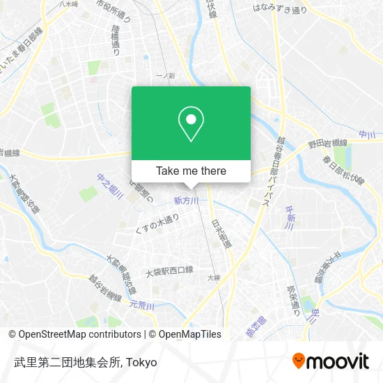 武里第二団地集会所 map