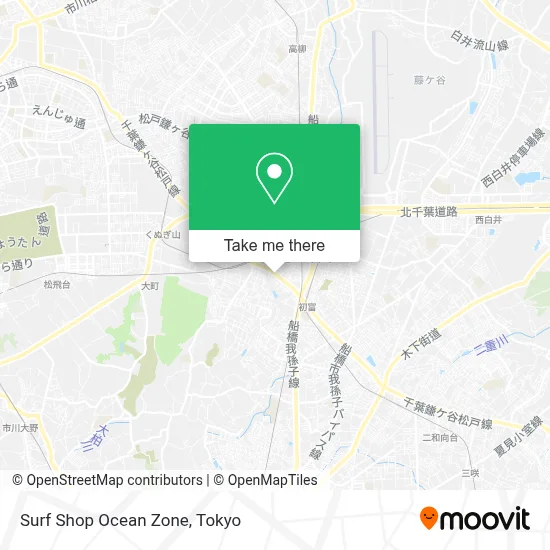 Surf Shop Ocean Zone map