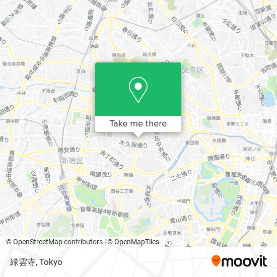 緑雲寺 map
