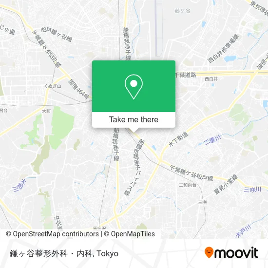 鎌ヶ谷整形外科・内科 map