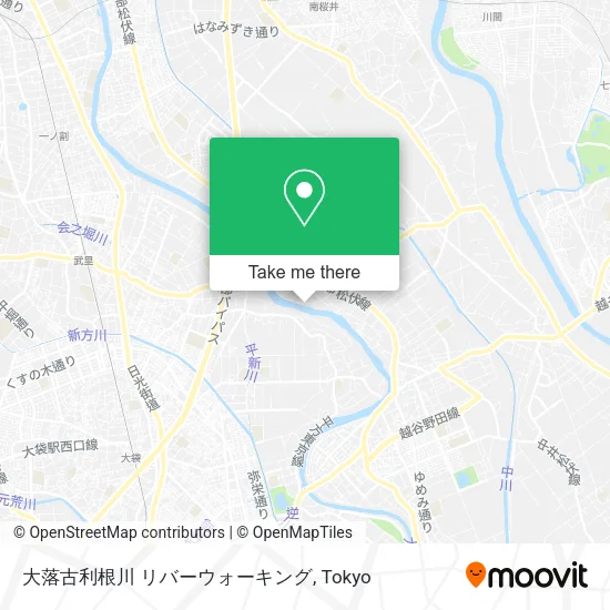 大落古利根川 リバーウォーキング map