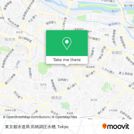 東京都水道局 田柄調圧水槽 map