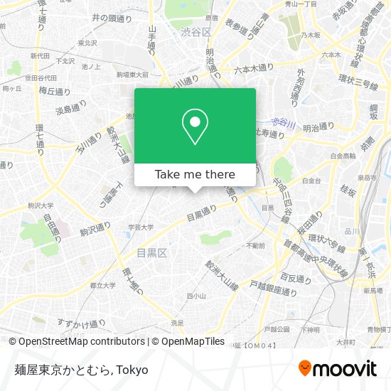 麺屋東京かとむら map