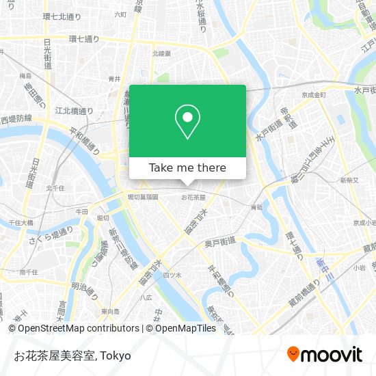 お花茶屋美容室 map