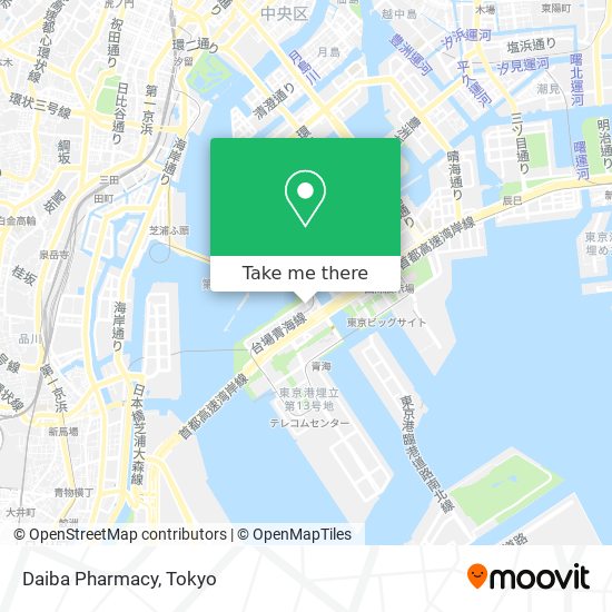 Daiba Pharmacy map