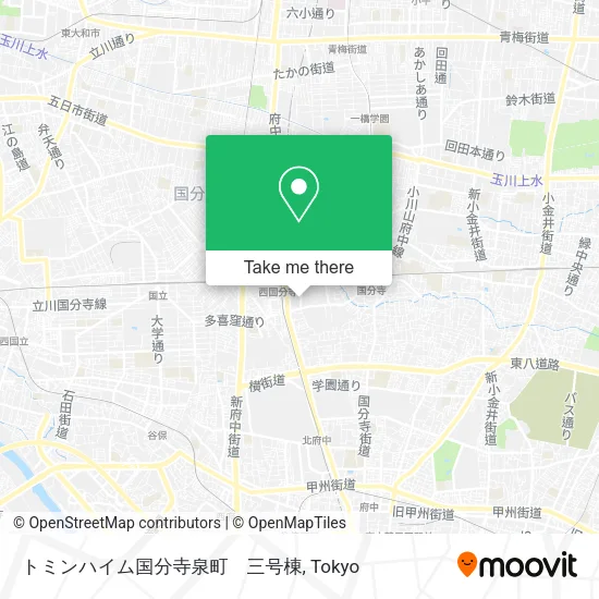 トミンハイム国分寺泉町　三号棟 map