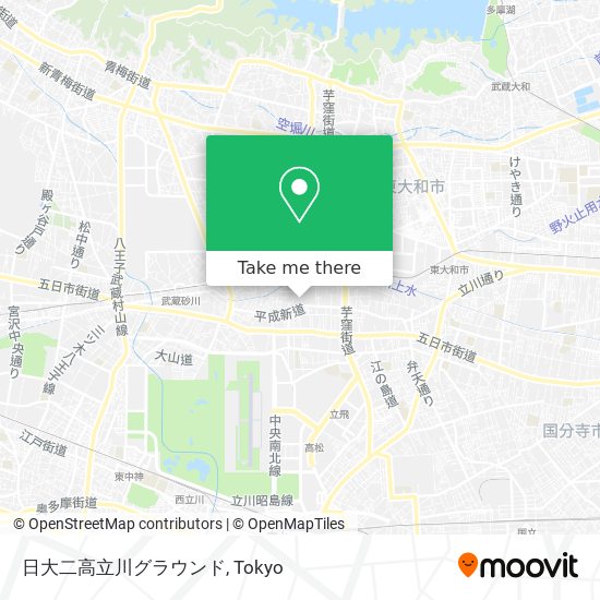 日大二高立川グラウンド map