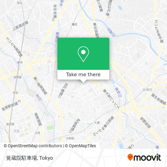 覚蔵院駐車場 map