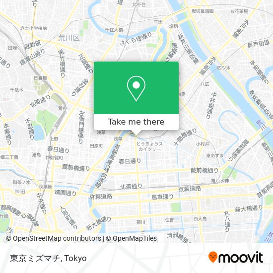 東京ミズマチ map