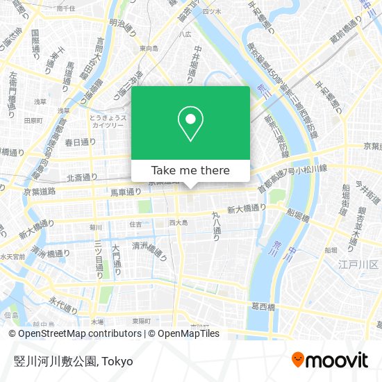 竪川河川敷公園 map