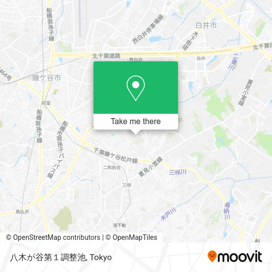 八木が谷第１調整池 map