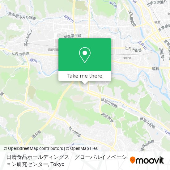 日清食品ホールディングス　グローバルイノベーション研究センター map