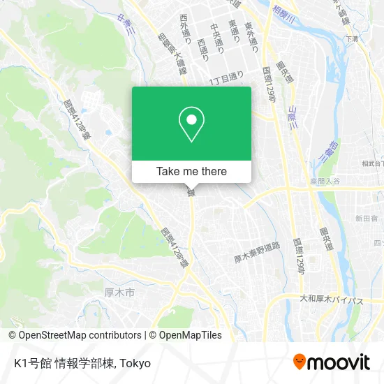 K1号館 情報学部棟 map
