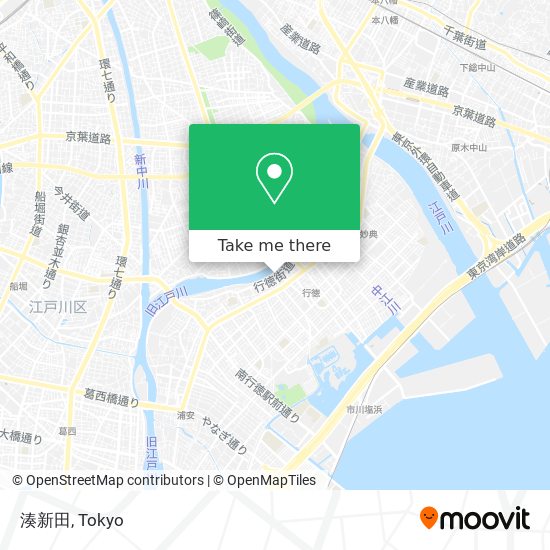 湊新田 map