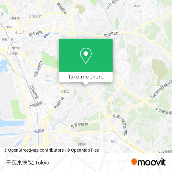 千葉東病院 map