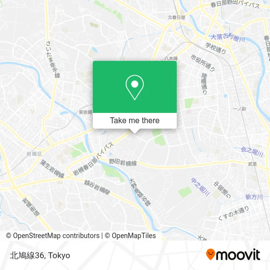 Kita-Hato Line 36 map