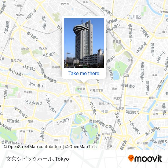 文京シビックホール map