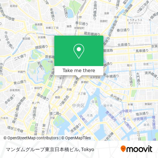 マンダムグループ東京日本橋ビル map