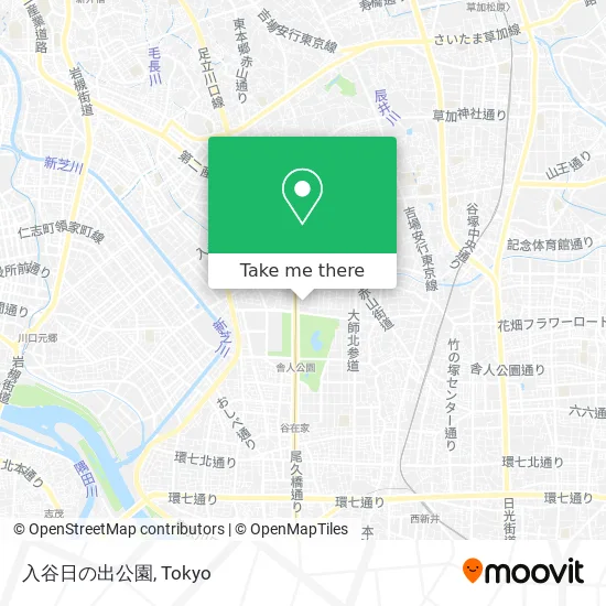入谷日の出公園 map