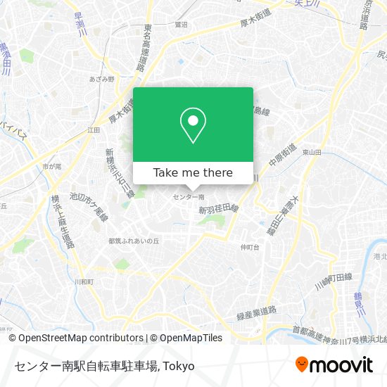 センター南駅自転車駐車場 map