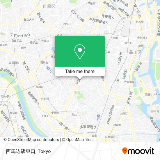 西馬込駅東口 map