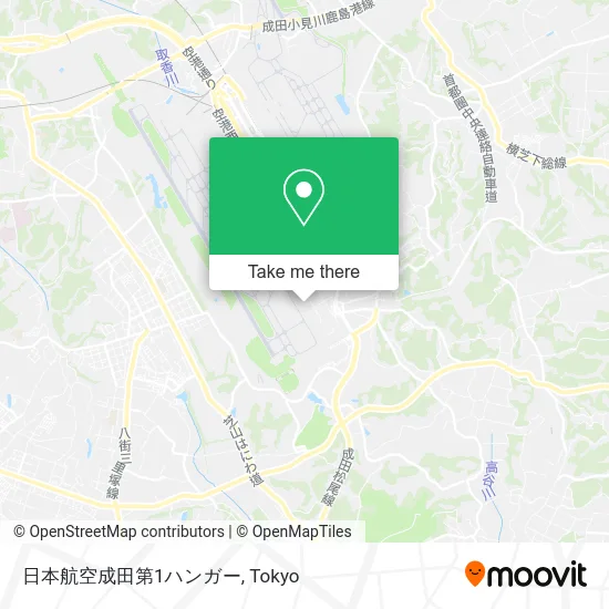 Japan Airlines Narita First Hangar map