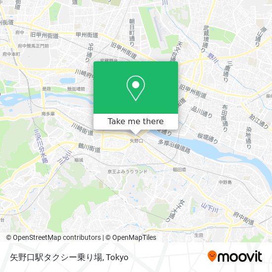 矢野口駅タクシー乗り場 map