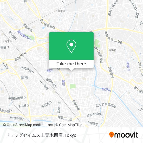 ドラッグセイムス上青木西店 map