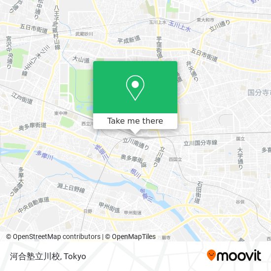 河合塾立川校 map
