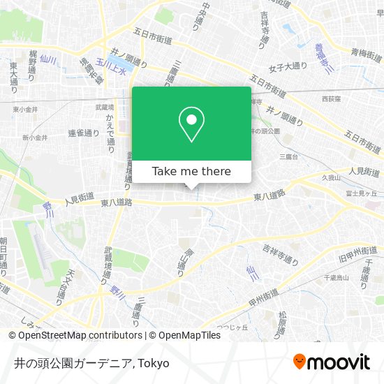 井の頭公園ガーデニア map