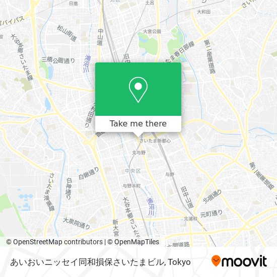 あいおいニッセイ同和損保さいたまビル map