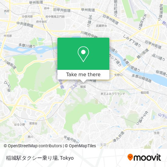 稲城駅タクシー乗り場 map