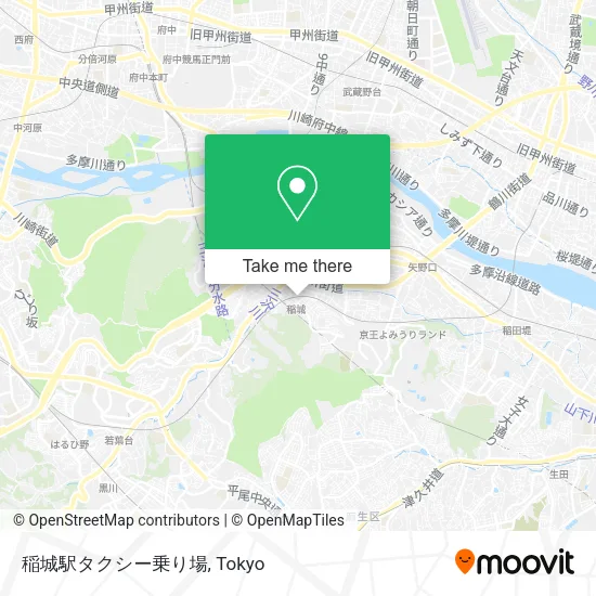 稲城駅タクシー乗り場 map