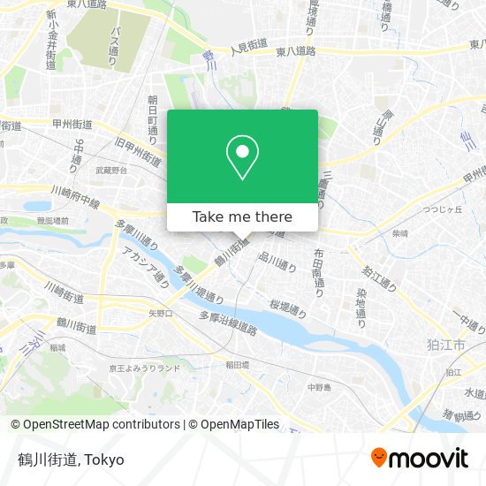 鶴川街道 map