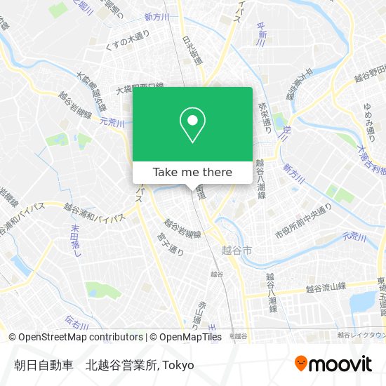 朝日自動車　北越谷営業所 map