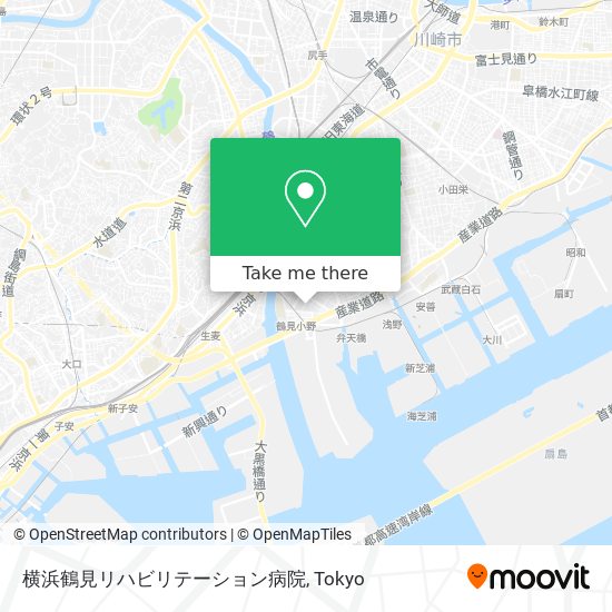 横浜鶴見リハビリテーション病院 map