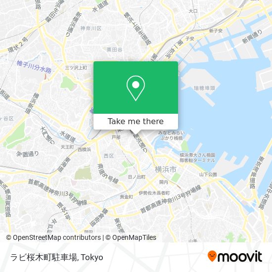 ラビ桜木町駐車場 map