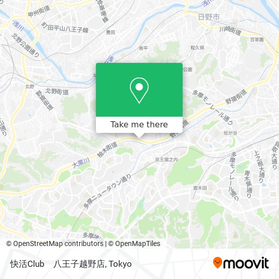 快活Club　八王子越野店 map