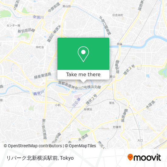 リパーク北新横浜駅前 map