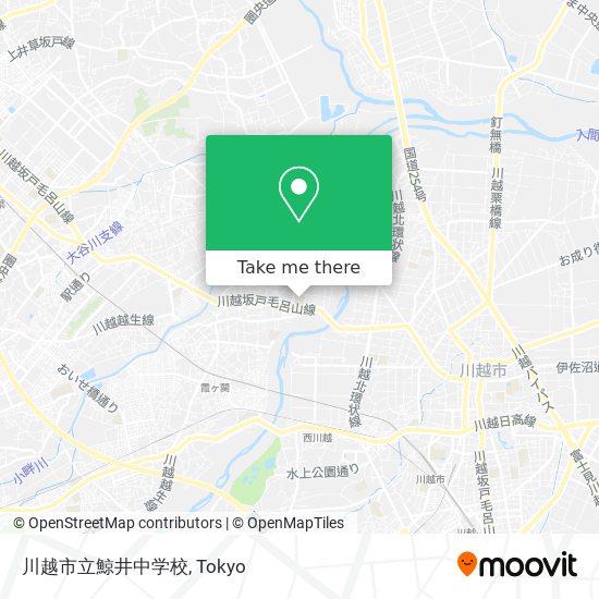 川越市立鯨井中学校 map